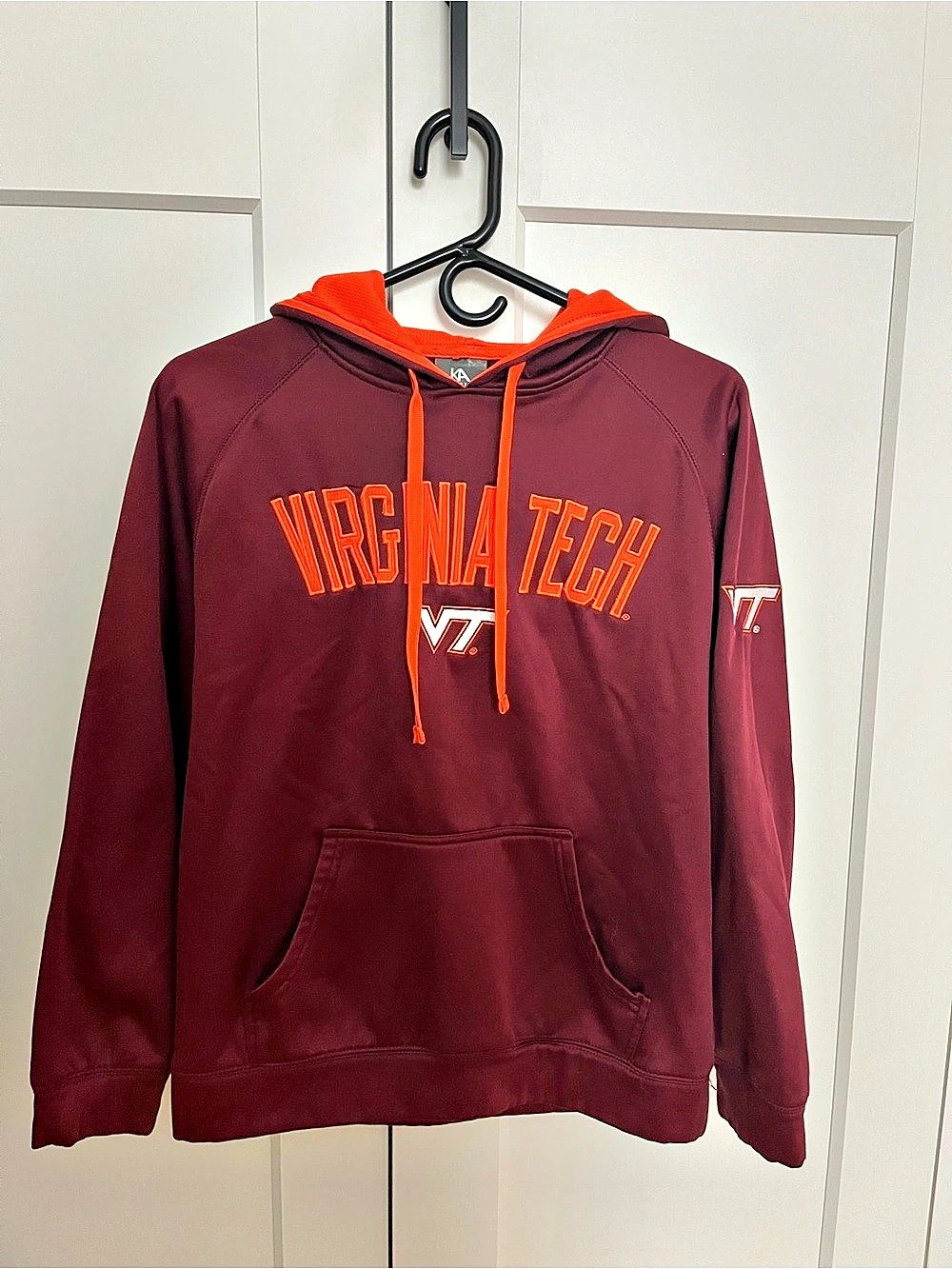 Virginia Tech Hoodie in Burgundy & Orange